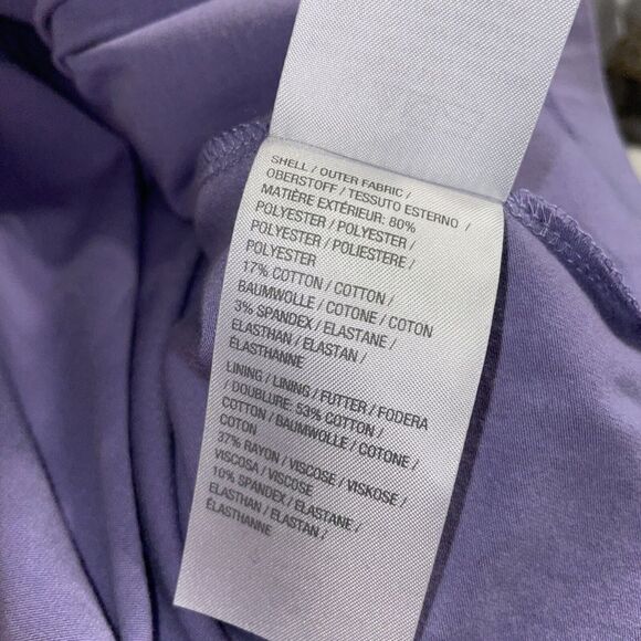 H By Halston Sleeveless Knit Dress Womens 4P Layered Lavender Purple - Picture 8 of 8